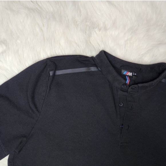 Mens Black BMW MSport Polo (XL) - Picture 4 of 8